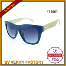 F14065 Nuevas gafas de sol Customed con Bamboo brazos